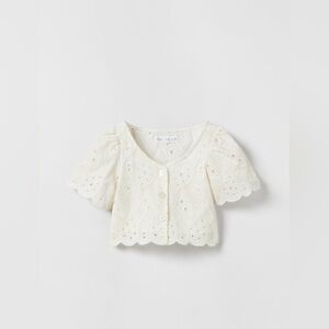 Zara Girl 11-12 SWISS EMBROIDERY TOP